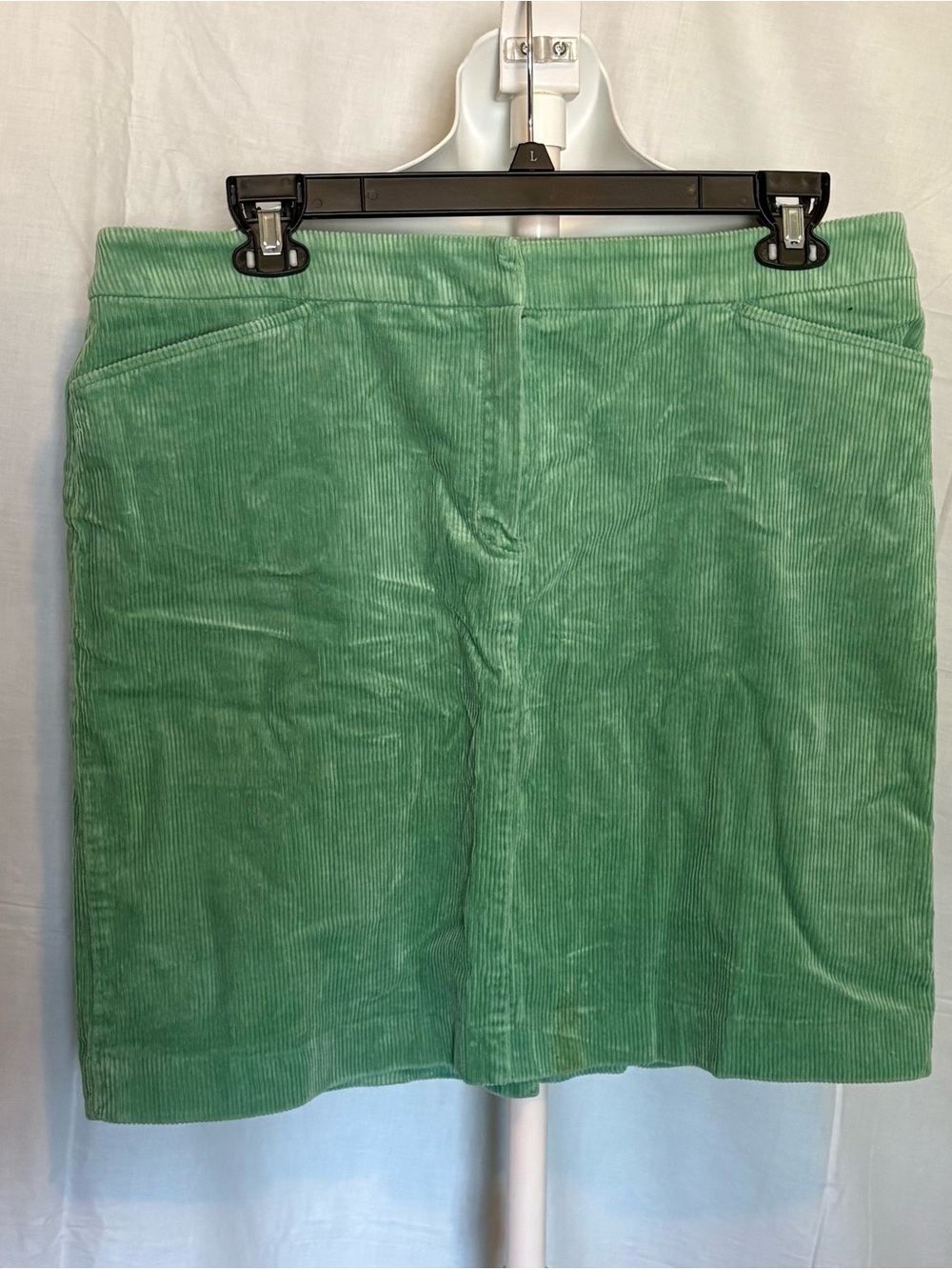 Jones New York Mint Green Corduroy Mini Skirt